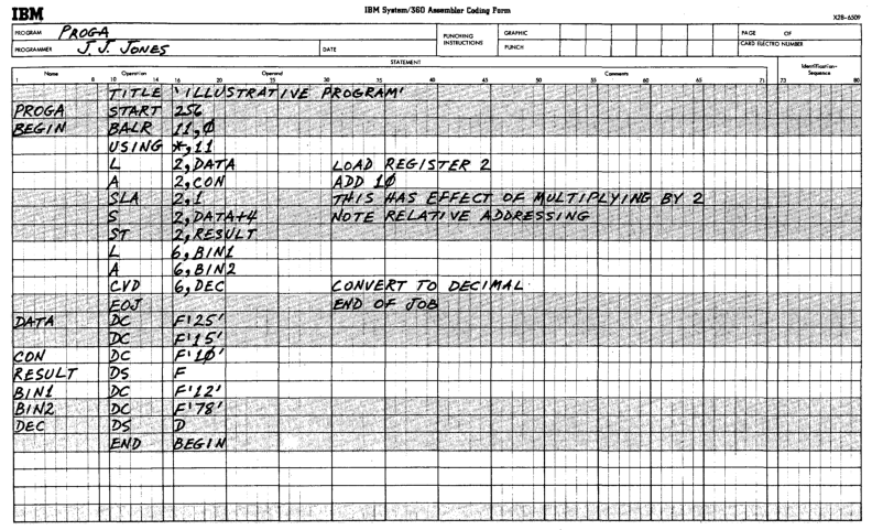 System 360 Assembly Language Introduction Try MTS